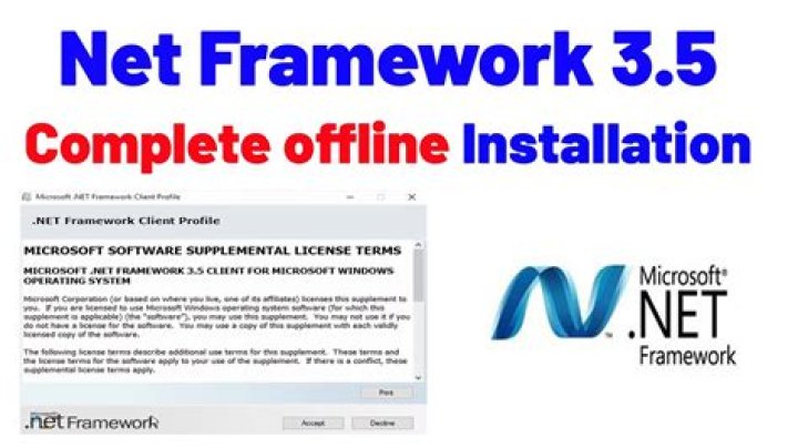 How to Install Net Framework 3.5 Includes 2.0 and 3.0 on Windows