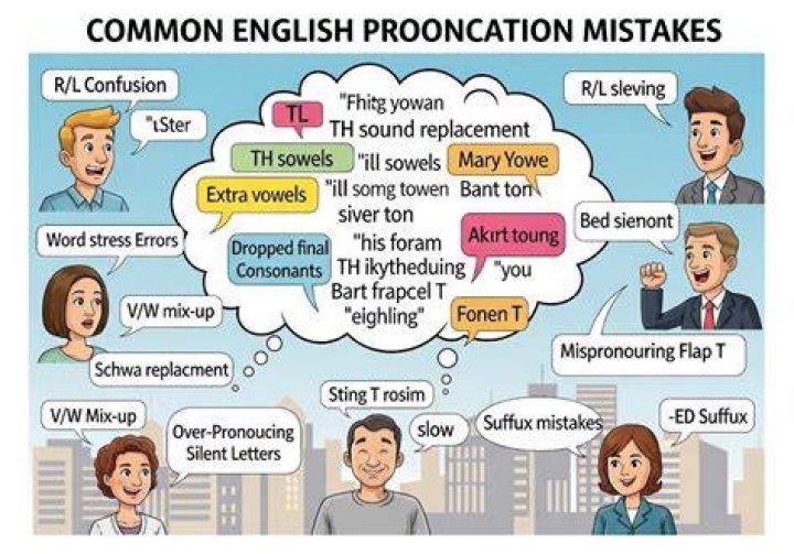 Most Common Pronunciation Errors for Spanish Speakers Learning English